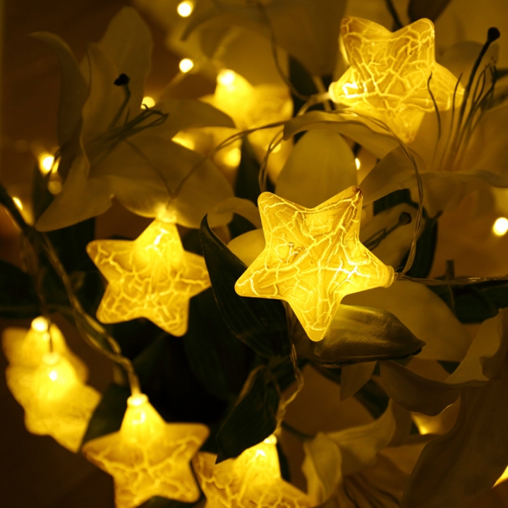led crack Pentagram Ball light Gypsophila Shooting Prop Flashing string