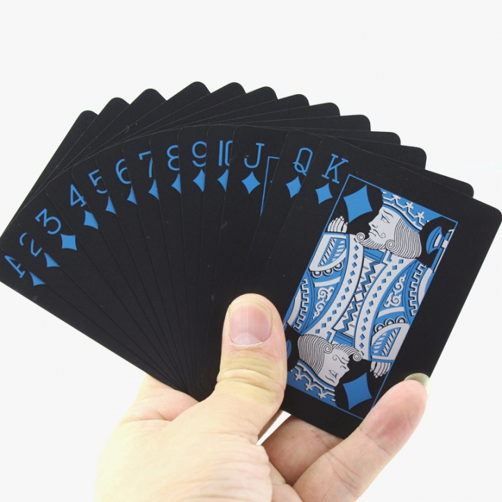Poker Plastic Playing Cards Set Black Color Poker Card Sets Classic Magic Tricks Poker Games