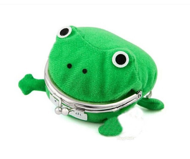 Cartoon Lovely Frog Wallet Anime Coin Purse Cartoon Frog Model Women Pocket Money Bag