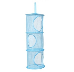 Color network Hanging Multi-layer Storage Cage Hanging cage Cylindrical Storage bag Hanging basket