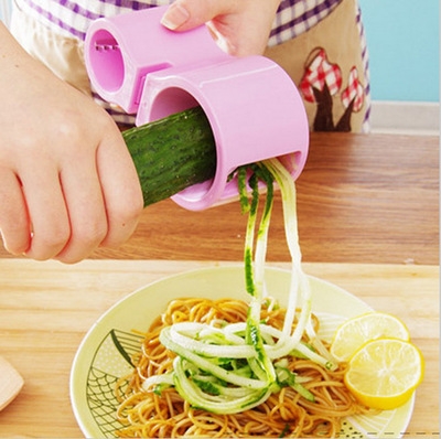 Spiral Vegetable Cutter Double Grater Sharpener Kitchen Cooking Tools Pasta Cutting Maker