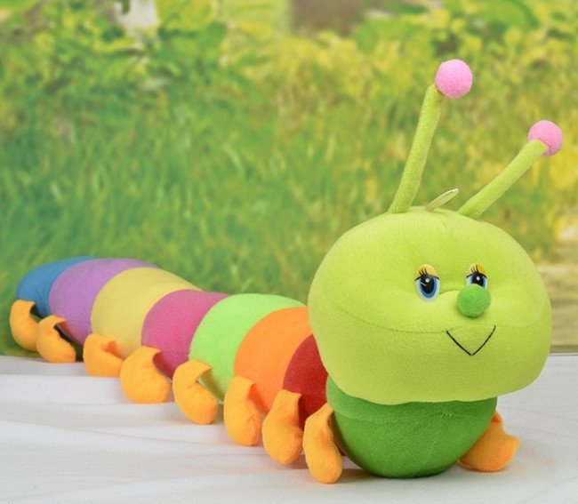 Colorful Caterpillar Big bug Doll Valentine's Day child gift Plush toy