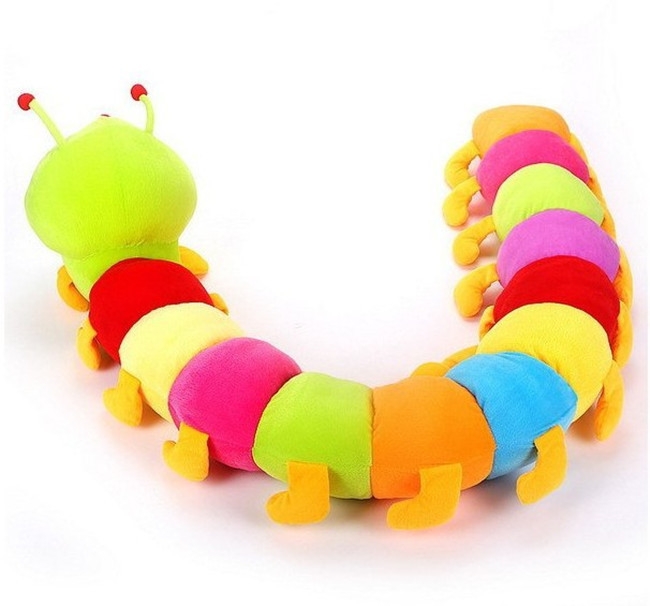 Colorful Caterpillar Big bug Doll Valentine's Day child gift Plush toy