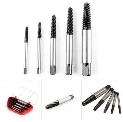 Screw Extractors Damaged Broken Screws Removal Tool Used in Removing the Damaged Bolts Drill Bits