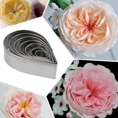 Stainless steel Water droplets Fondant Mold Baking cake decoration Tool Rose Valve mold