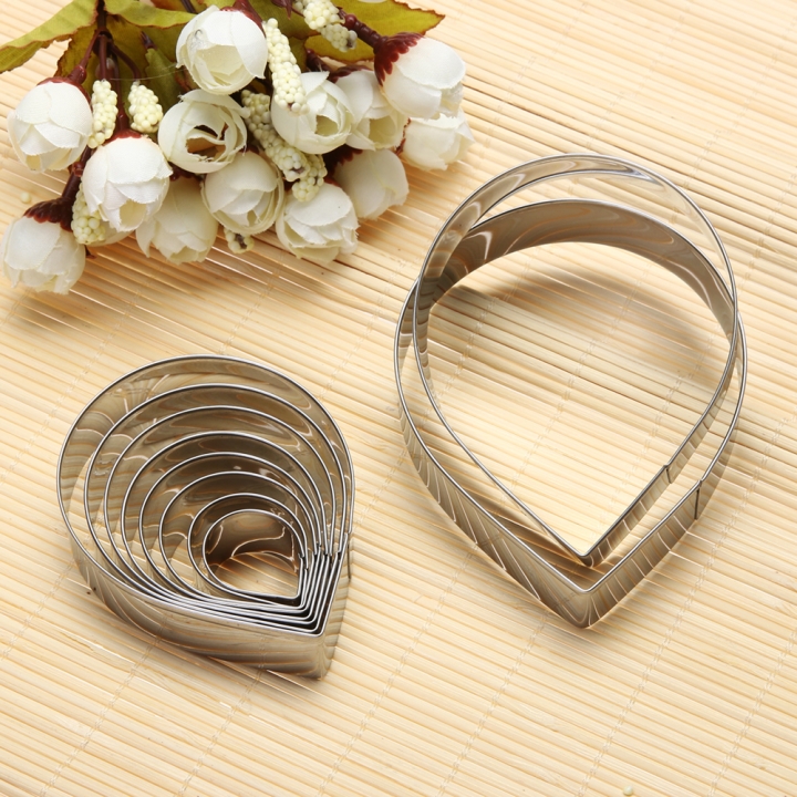 Stainless steel Water droplets Fondant Mold Baking cake decoration Tool Rose Valve mold