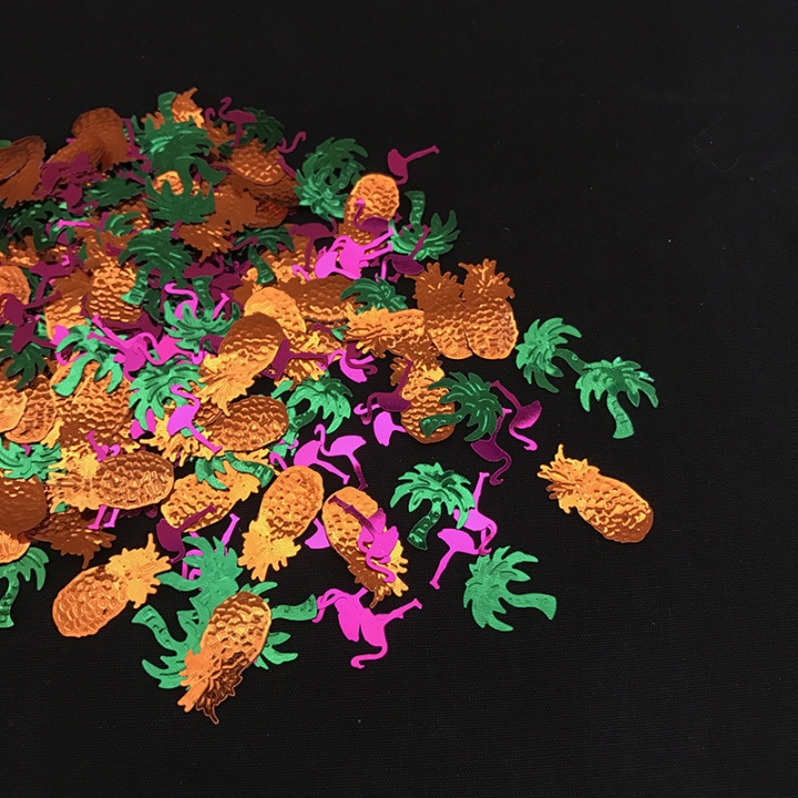 Confetti Flamingo confetti sequins pink shiny foil table confetti for Wedding Table Decoration