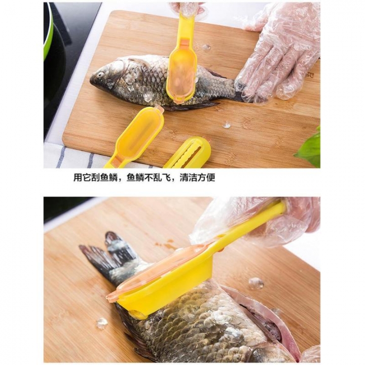 Kitchen Cooking Tools Fish Scrapers Kitchen ABS Fish Scale Planing Cover Brush To Fish Scales