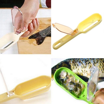 Kitchen Cooking Tools Fish Scrapers Kitchen ABS Fish Scale Planing Cover Brush To Fish Scales