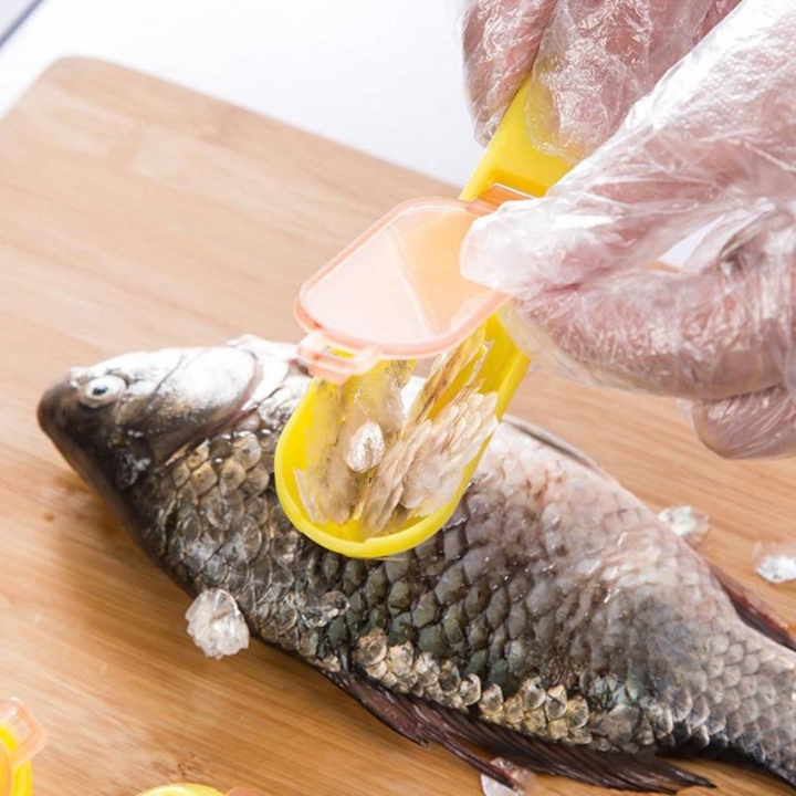 Kitchen Cooking Tools Fish Scrapers Kitchen ABS Fish Scale Planing Cover Brush To Fish Scales