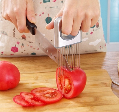 kitchen small tools Onion fork Fruit insert stainless steel Onion cutting Onion needle