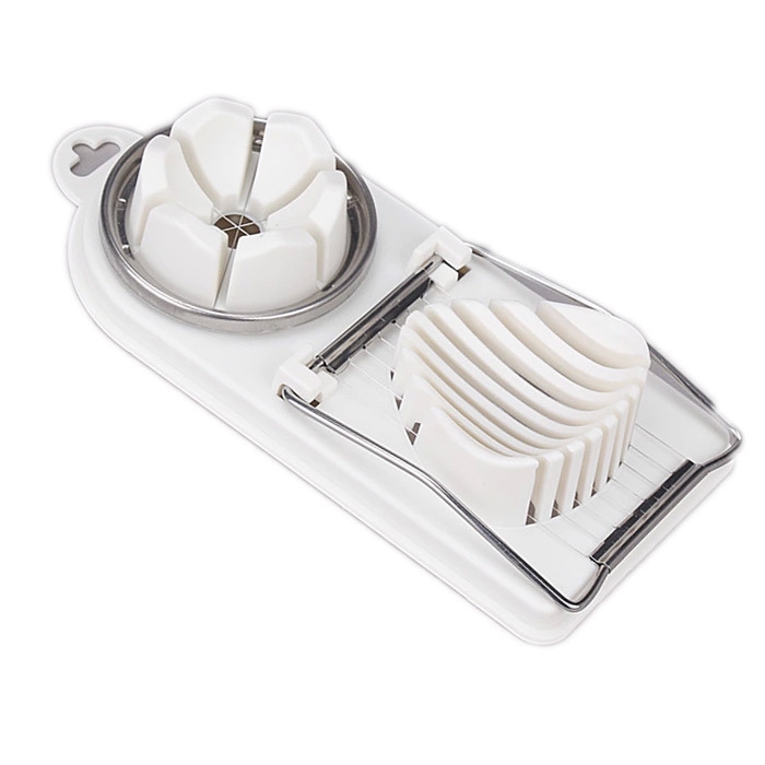 2in1 Cut Kitchen Egg Slicer Sectione Cutter Mold Flower Edges Gadgets Tools Ferramentas