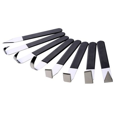 Sketch painting art tool 8 pieces stainless steel Handle blank Tool Roughing knife