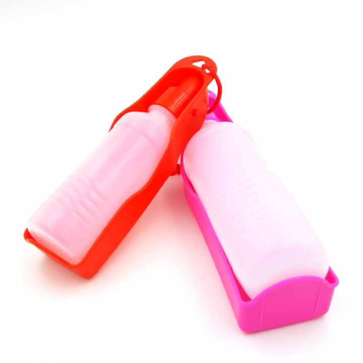 Fold Pet Dog Drinking Water Bottles Travel Hand Held Puppy Dogs Squeeze Water Bottle