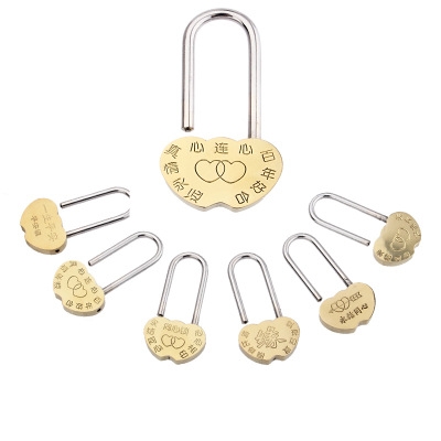 Concentric lock Scenic spot Wedding Wish lock Peace padlock Love lock To tie the knot