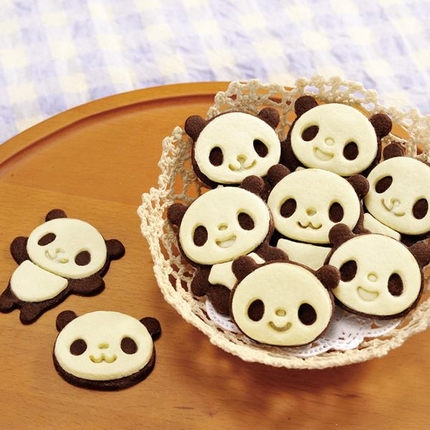 Creative DIY panda Cookie Biscuits Mold Suit Cartoon chocolate Baking tool