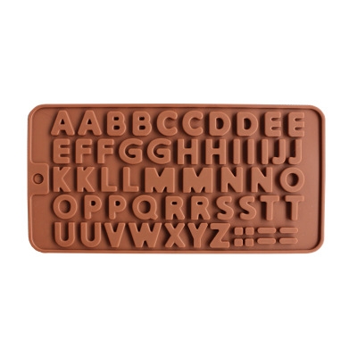 English letter Silica gel Chocolate chip digital chocolate Mold DIY cake Mold  Kitchen Restaurant Supplies