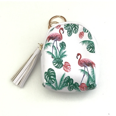 Cartoon Creative pineapple Flamingo fruit Coin Purse Mini school bag Data line headset Storage bag