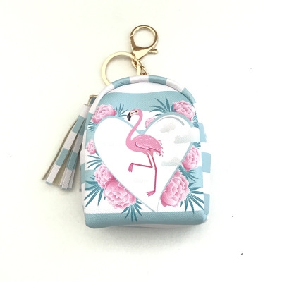 Cartoon Creative pineapple Flamingo fruit Coin Purse Mini school bag Data line headset Storage bag