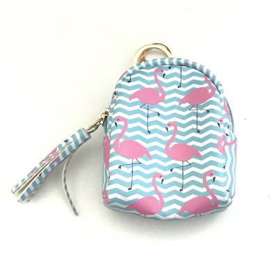 Cartoon Creative pineapple Flamingo fruit Coin Purse Mini school bag Data line headset Storage bag