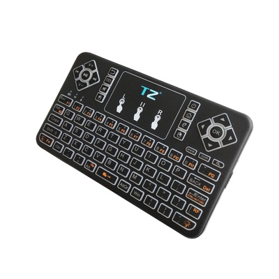 Q9 Wireless Keyboard Bluetooth Color Backlight Function with Touchpad English Version for TV Box