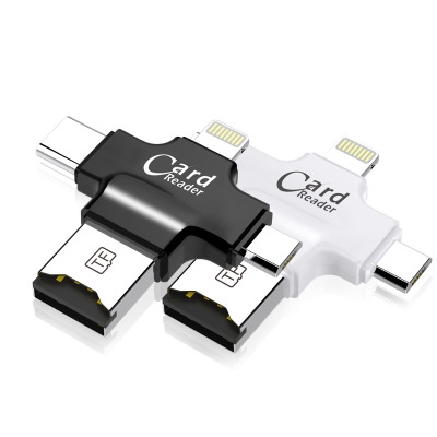 Four in one Multifunction Card reader apple Android 3.0 Mini Mobile phone Card reader