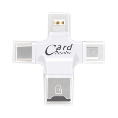 Four in one Multifunction Card reader apple Android 3.0 Mini Mobile phone Card reader