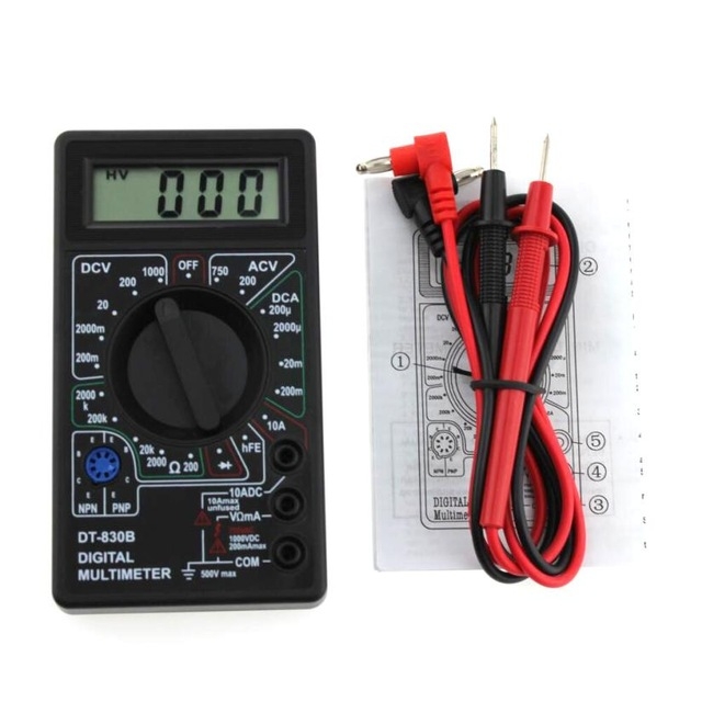 LCD Digital DT-830B Voltmeter Ohmmeter Ammeter Multimeter Handheld Tester  AC DC home tester