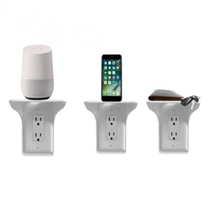Switch Plug Stacks Outlet Shelf Simple Wall Stack Mobile Charging Shelf Easy Installation