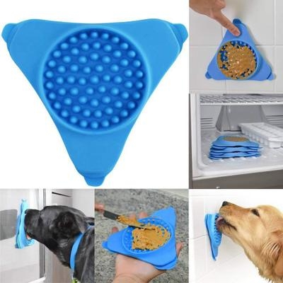 Pet Bath Fixed Suction Silicone Cup Transfer Plate Slow Treater Pet Bathing Grooming and Training