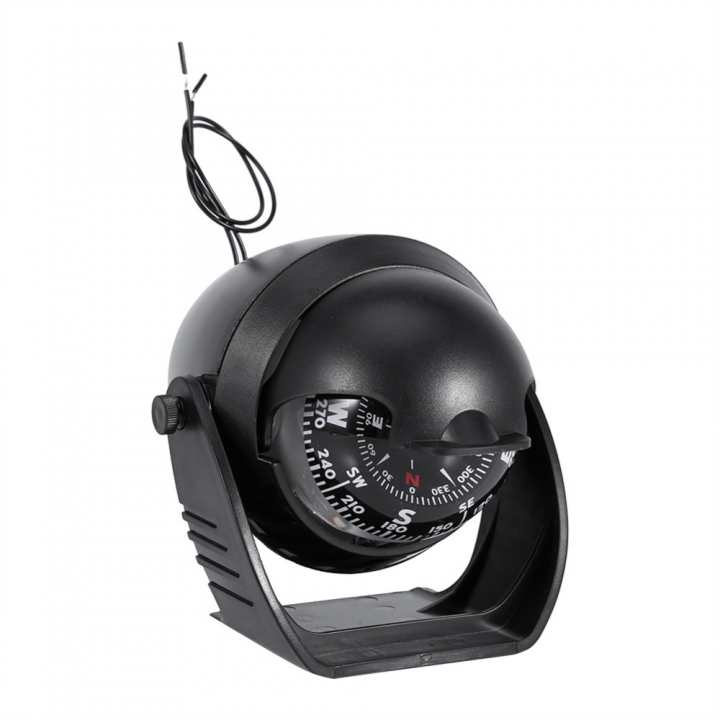 LED Light Digital Compass Magnetic Sphere Marine Military Electronic Boat For Marine Boat Car