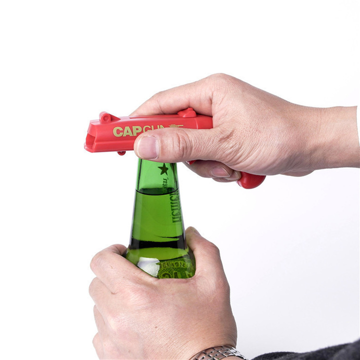 Creative Portable Funny Bottle Opener Launcher Drink Opening Launcher Ejector Wine Opener Bar Tool   Kitchen Restaurant Supplies