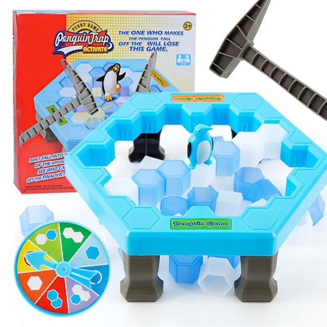 Save Penguin Icebreaker Demolition Wall Chisel Ice Toy Desktop Game Beat Penguin Toys For Children