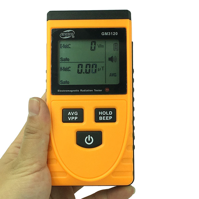 GM3120 Radiation Tester Electromagnetic EMF Magnetic Electric Field  Tester Meter Detector