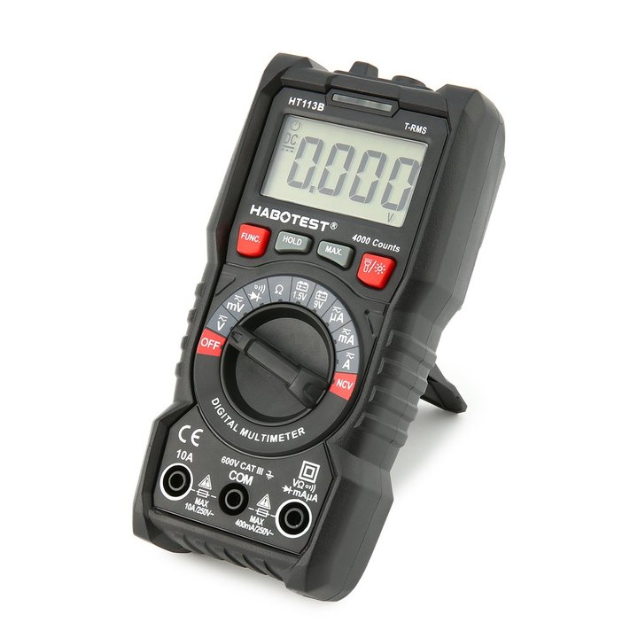 Auto Range Digital Multimeter DC/AC Voltage Current Meter Handheld Ammeter Diode NCV Ohm Tester