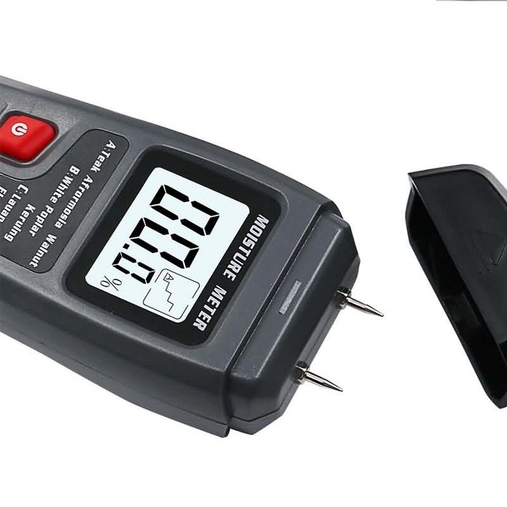 BSIDE Portable Digital Wood Moisture Meter 0~99.9% Timber Hygrometer  with Large LCD Displa