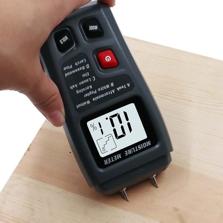 BSIDE Portable Digital Wood Moisture Meter 0~99.9% Timber Hygrometer  with Large LCD Displa