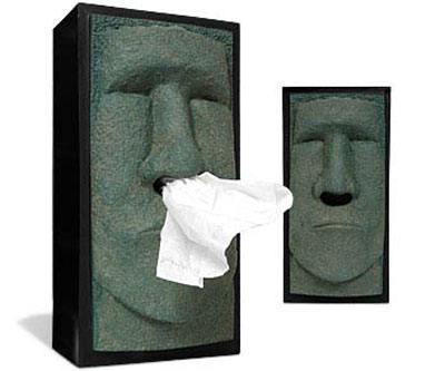 Easter Stone Portrait Statues Resin Tissue Box Ornaments Living Room Wall Hanging Tissue Box