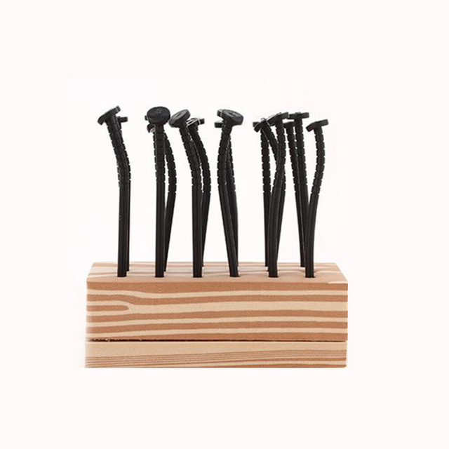 Creative Iron Nail Style Plastic Fruit Fork Iron Nail Style Multiple Use Snack Fork Party Tableware