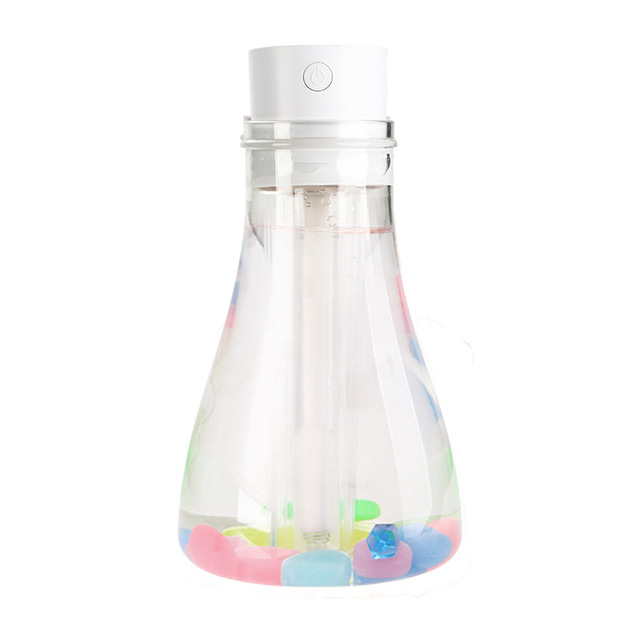 Wishing Bottle Shaped USB Humidifier LED Night Light Desktop Air Purifier