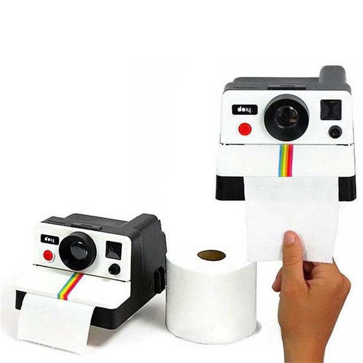 Retro Cute Camera Paper Towel Paper Holder Tube Toilet Paper Tray Paper  Pumping  Tissue Box Pumping