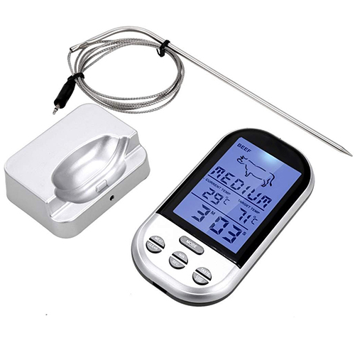 LCD Barbecue Timer Digital Probe Meat Thermometer BBQ Temperature Gauge Kitchen Cooking Tools