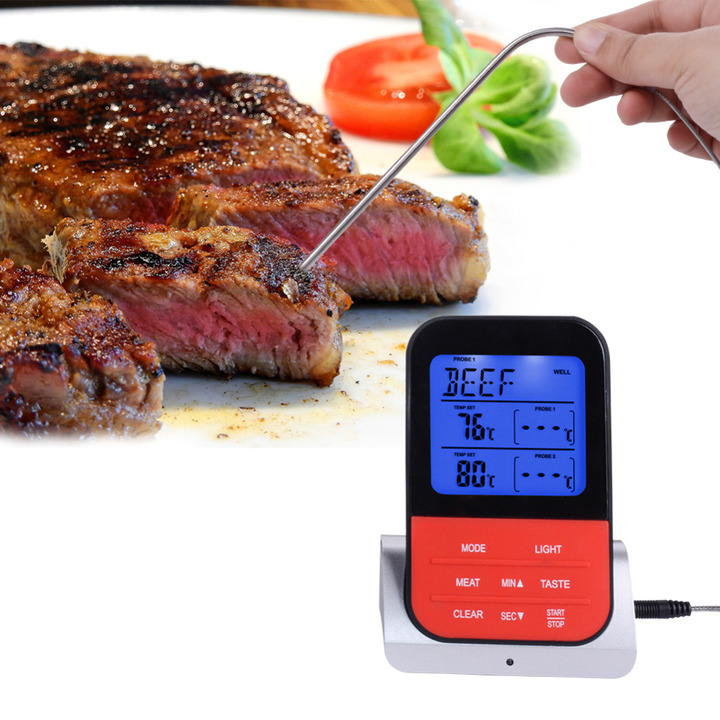 Wireless Digital BBQ Meat Thermometer Accessories Grilling Cooking Kitchen Tools