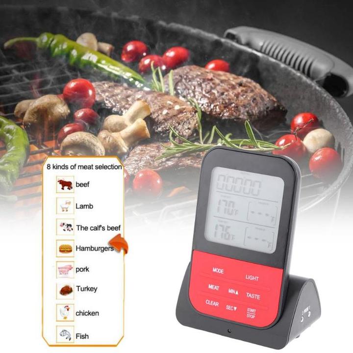 Wireless Digital BBQ Meat Thermometer Accessories Grilling Cooking Kitchen Tools