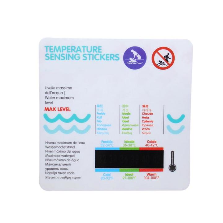 Cartoon Temperature Card Baby Shower Water Temperature Sticker Baby Health Care Toiletries