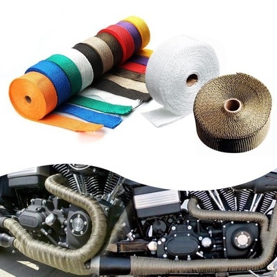 Insulated hand touch soft banana belt Exhaust pipe modification parts Anti-scalding cotton cloth