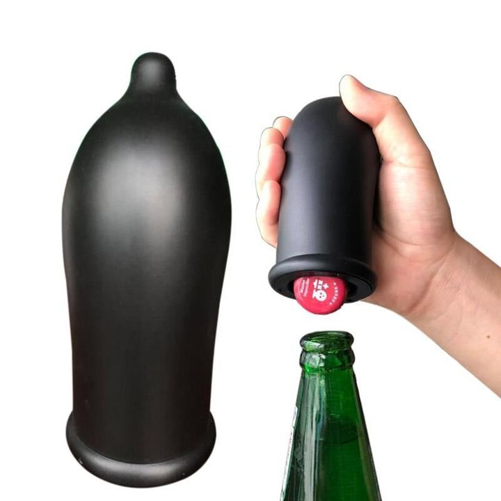 Press automatic beer Bottle opener Mini type Wine stopper Creative Wine corks Preservation plug