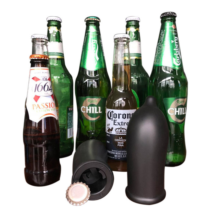 Press automatic beer Bottle opener Mini type Wine stopper Creative Wine corks Preservation plug