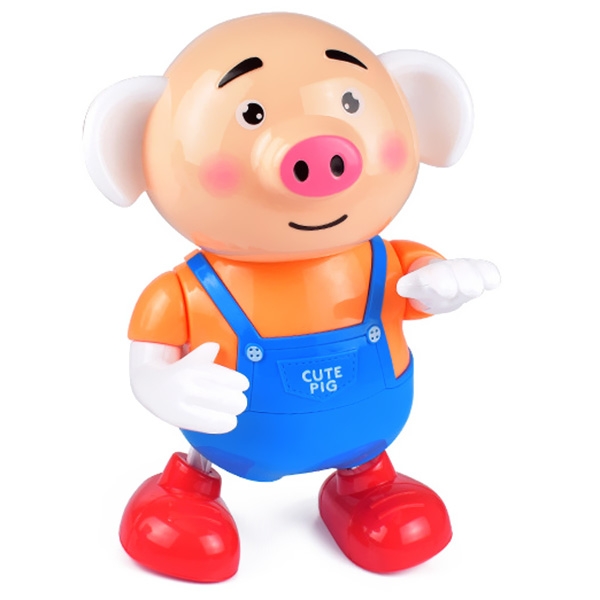 Rattles Flash Light Seaweed Pig Lovely Dancing Pig Electric Toy Funny Kids Abilities Training
