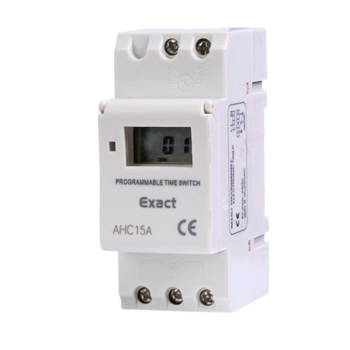 24V 12V AHC15A THC15A Din Rail Digital Timer Time Switch Relay Daily/Weekly Programmable